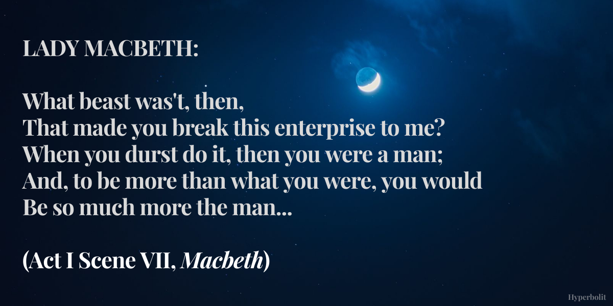 Lady Macbeth quote