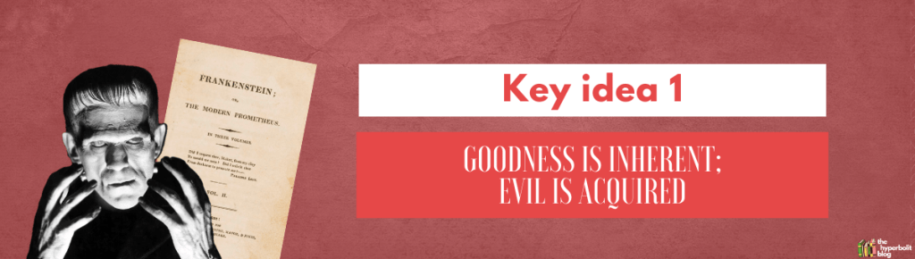 Frankenstein analysis theme good versus evil